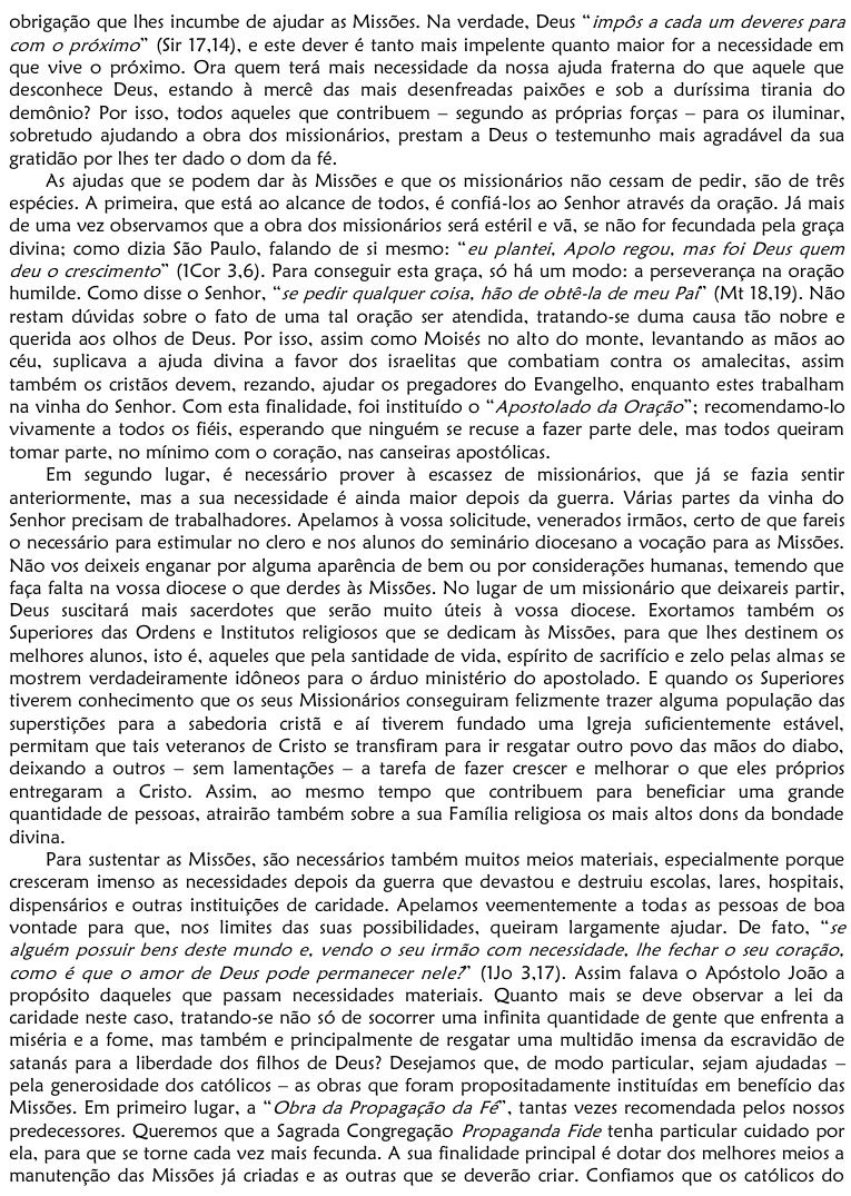9. Carta Apostolica Maximum Illud - Bento XV 0006